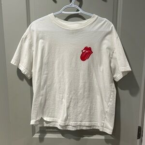 White body Rolling Stones graphic tee